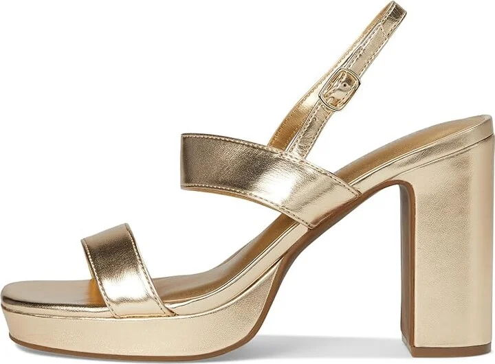 Anne Klein Zaya Women's Wedge Shoes Light Gold : 9.5 M, Leather/Rubber - Image 6
