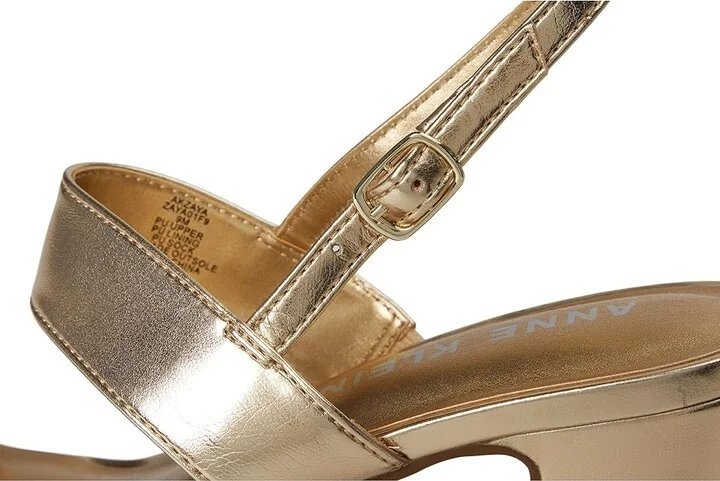 Anne Klein Zaya Women's Wedge Shoes Light Gold : 9.5 M, Leather/Rubber - Image 7