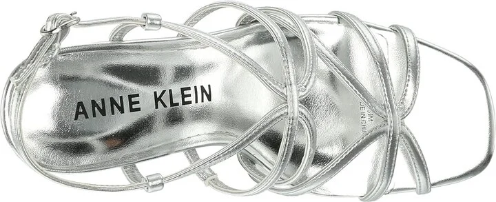 Anne Klein Zenon Women's Sandals Silver : 8 M, Rubber - Image 2