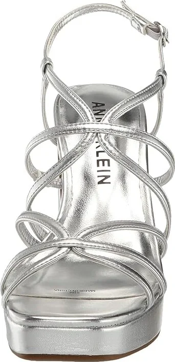 Anne Klein Zenon Women's Sandals Silver : 8 M, Rubber - Image 4