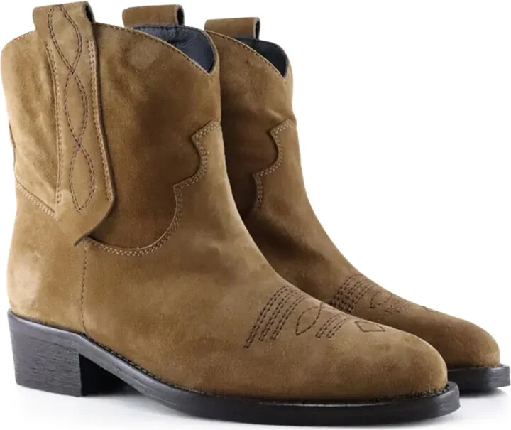 Anne suede Western ankle boots - Image 2