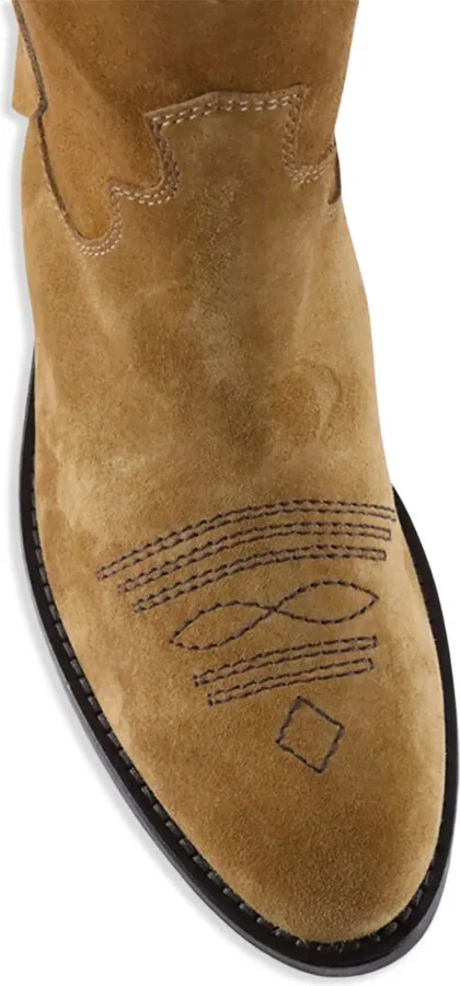 Anne suede Western ankle boots - Image 5