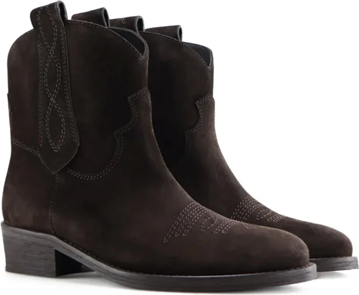 Anne suede Western ankle boots - Image 2