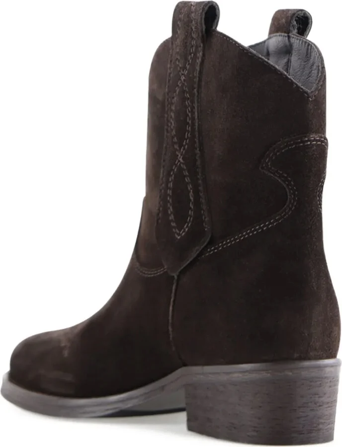 Anne suede Western ankle boots - Image 3