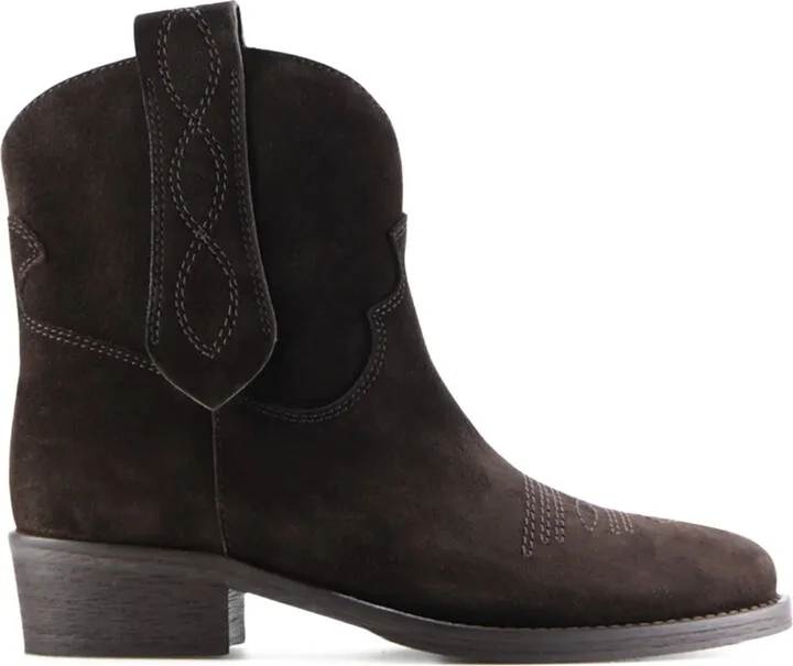 Anne suede Western ankle boots