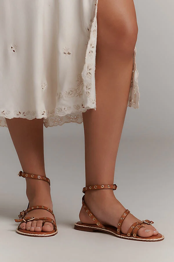 Annete Strappy Toe-Ring Flat Sandals - Image 2