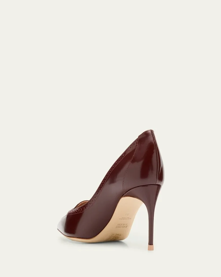 Annette Pointed-Toe Leather Pumps - Image 4