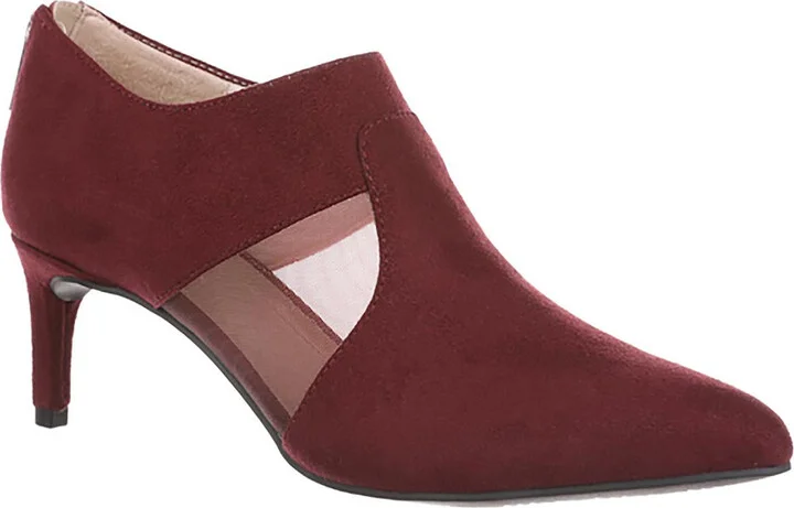 Annette Womens Zipper Faux Suede Shooties