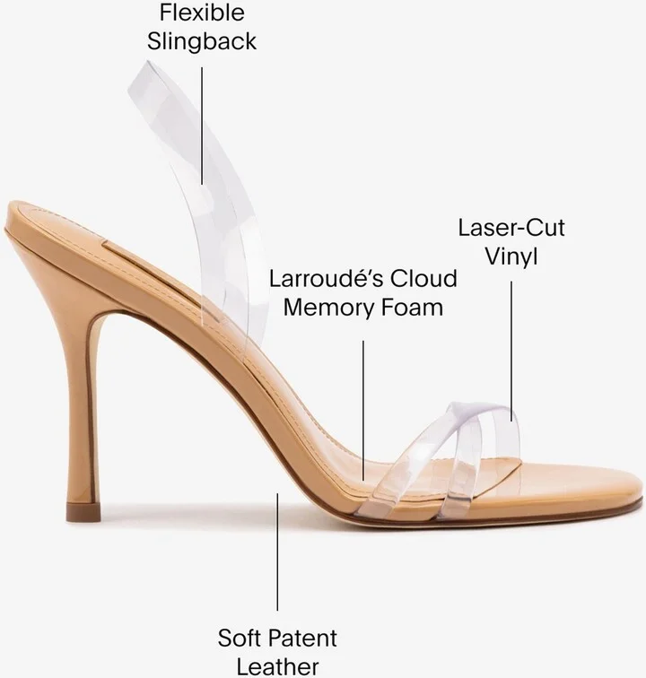Annie Sandal In Tan Leather and Vinyl - Image 5