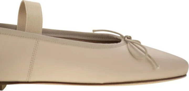 Anniel Leather Ballerina And Elastic Band - Image 6