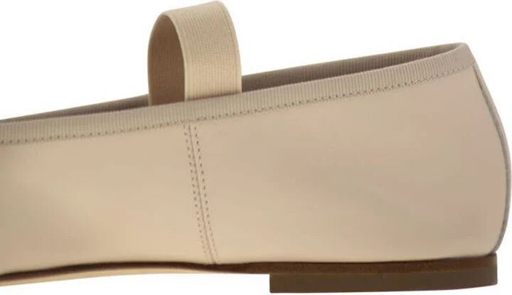 Anniel Leather Ballerina And Elastic Band - Image 7