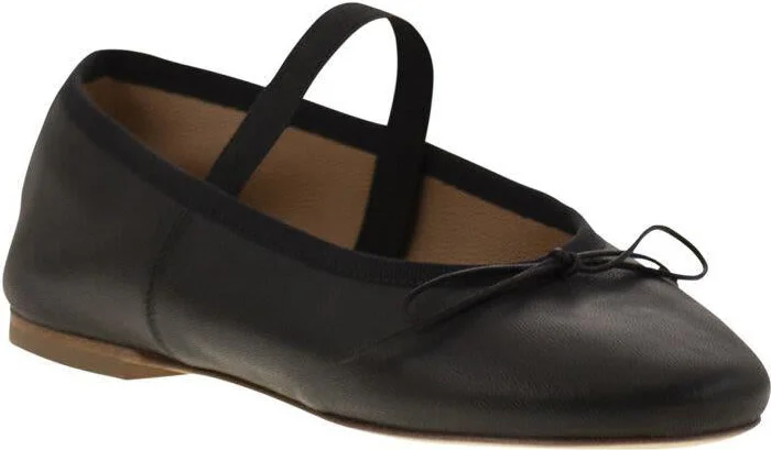 Anniel Leather Ballerina And Elastic Band - Image 2