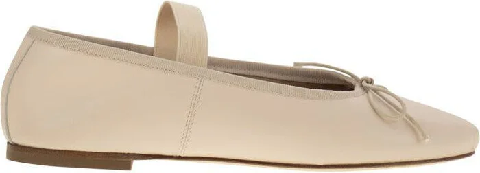 Anniel Leather Ballerina And Elastic Band