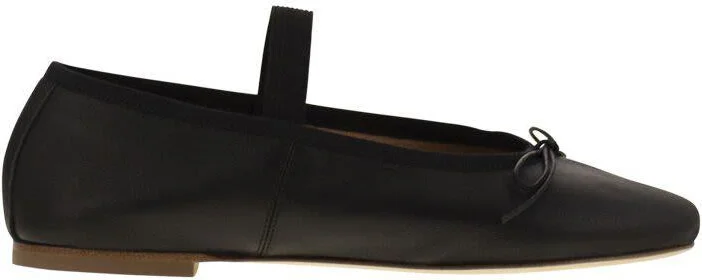 Anniel Leather Ballerina And Elastic Band