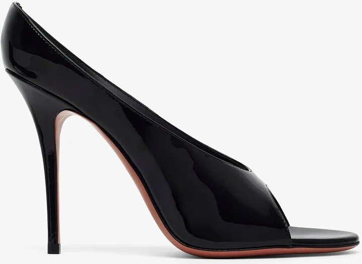 Anok 105 patent black mules