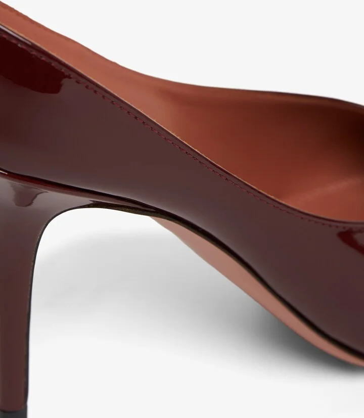 Anok 90 red patent mules - Image 5