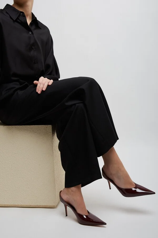 Anok 90 red patent mules - Image 6