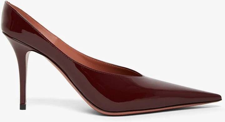 Anok 90 red patent mules