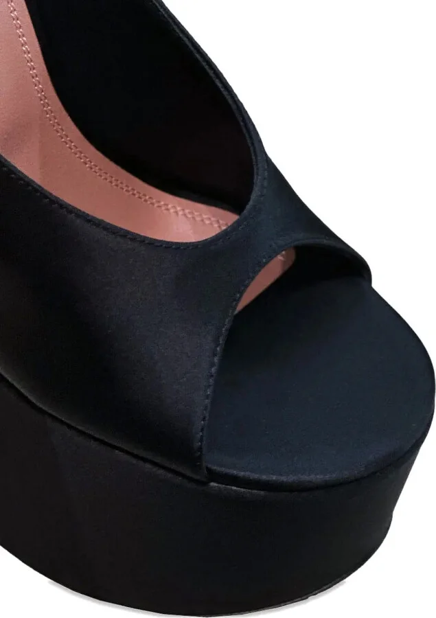 Anok satin platform pumps - Image 3