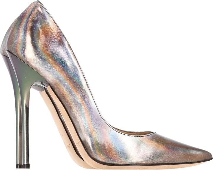 Anouk Disco Mirror Pumps in Multicolor Leather