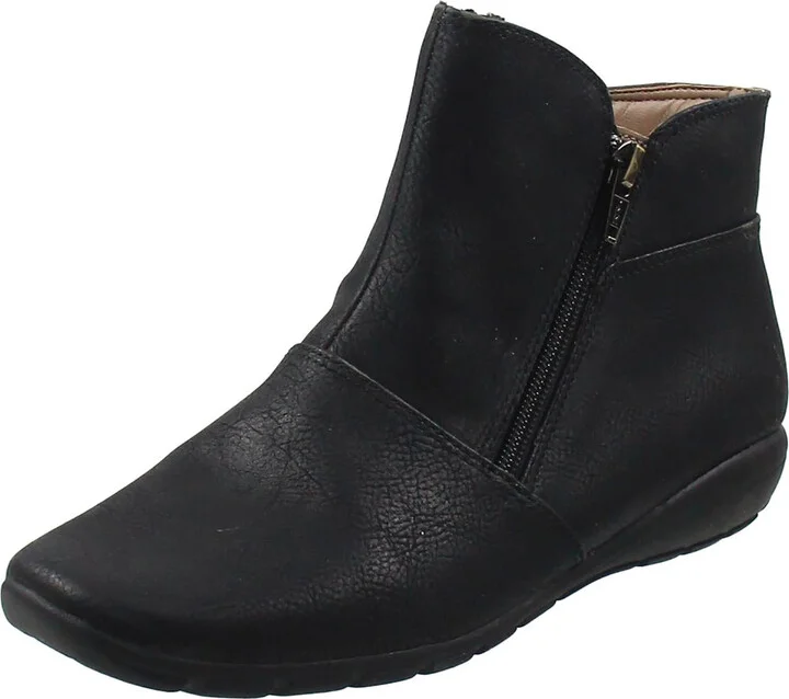 Antaria Womens Faux Leather Ankle Booties