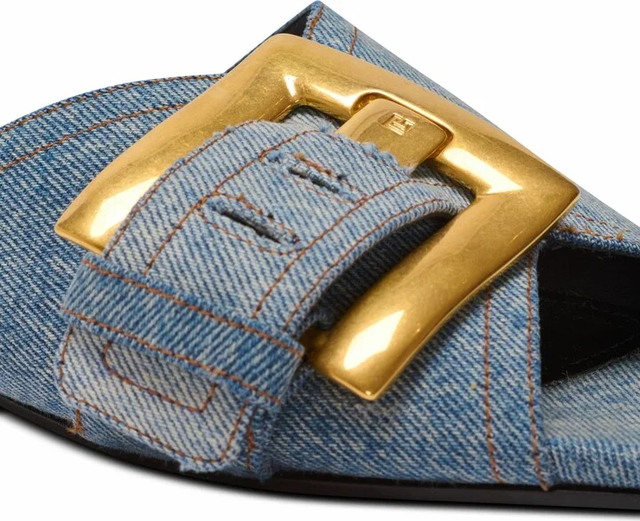 Anthem Flat Denim Sandals - Image 7