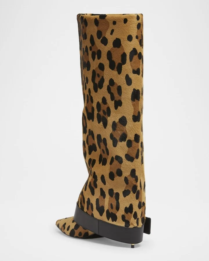 Anthem Leopard-Print Pony Knee-High Boots - Image 6