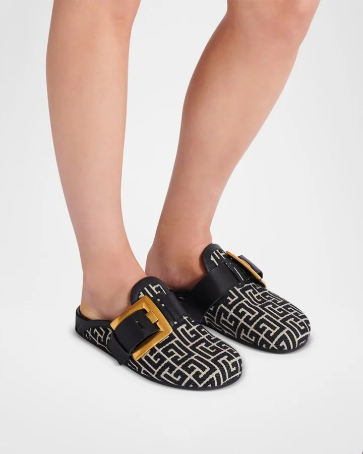 Anthem Monogram Jacquard Mules - Image 3