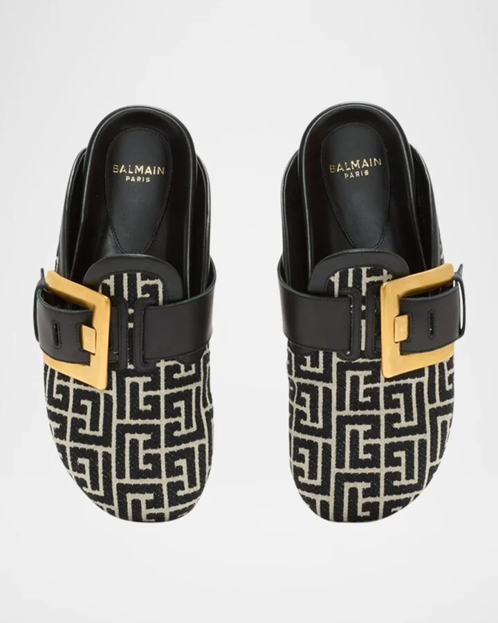 Anthem Monogram Jacquard Mules - Image 5