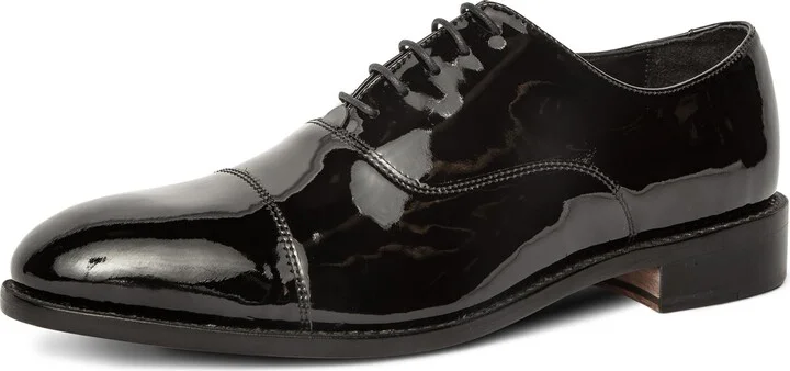 Black Calfskin Patent Leather Sole