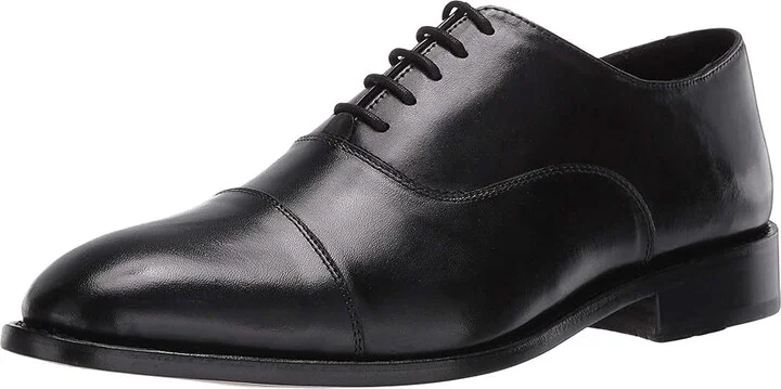 Anthony Veer Clinton Cap Toe Oxford Men's Shoes Black : 7.5 3E - Extra Wide, Leather - Image 2
