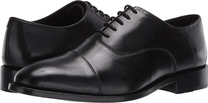 Anthony Veer Clinton Cap Toe Oxford Men's Shoes Black : 7.5 3E - Extra Wide, Leather