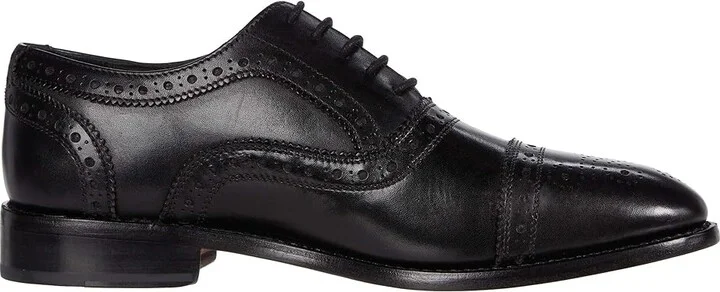 Anthony Veer Ford Cap Toe Quarter Brogue Men's Shoes Black : 8.5 EE - Wide, Leather - Image 8