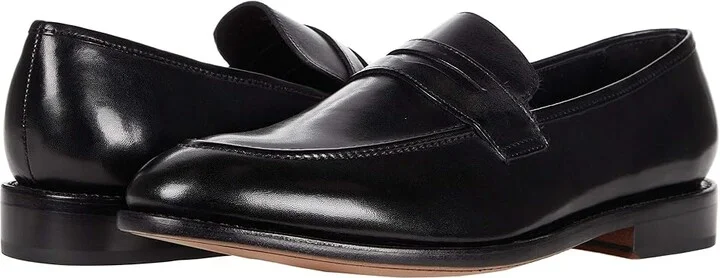 Anthony Veer Gerry Penny Loafer Men's Shoes Black : 11 D - Medium, Leather