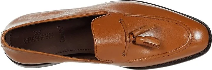 Anthony Veer Kennedy Tassel Loafer Men's Shoes Tan : 7 D - Medium, Leather - Image 3