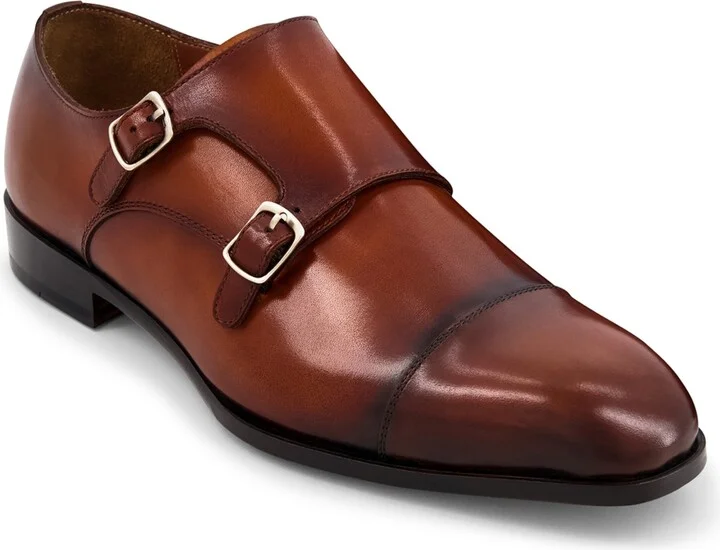 Anthony Veer Men's Bexley Double Monk Slip On Oxford