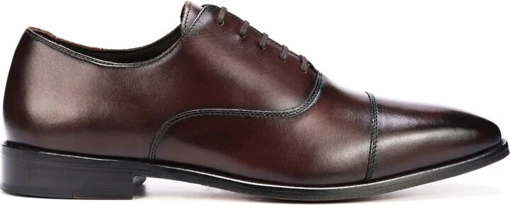 Anthony Veer Men's Bill Cap Toe Oxford Leather Dress Shoes - Image 2