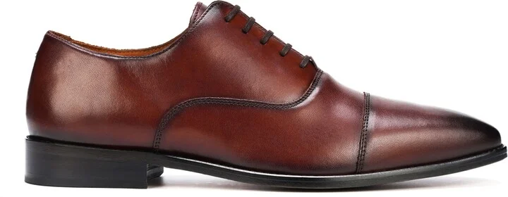 Anthony Veer Men's Bill Cap Toe Oxford Leather Dress Shoes - Image 6