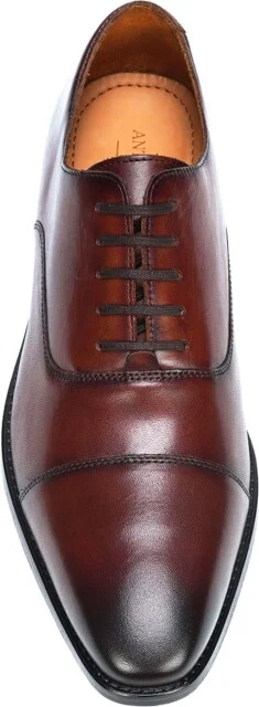Anthony Veer Men's Bill Cap Toe Oxford Leather Dress Shoes - Image 7