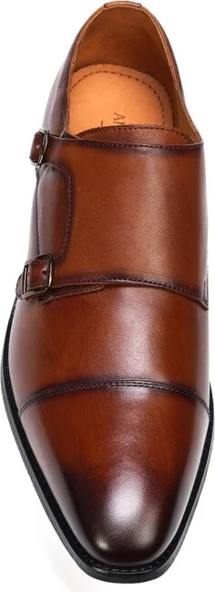 Anthony Veer Men's Delano Ii Double Monk Strap Dress Shoes - Image 4