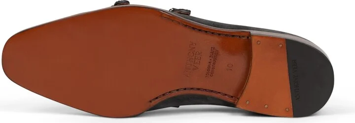 Anthony Veer Men's Dunhill Single Monk Dress Loafers - Image 4