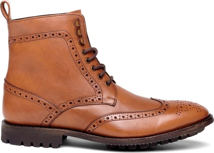 Anthony Veer Men's Grant Wingtip Leather Dress Boot - Image 6