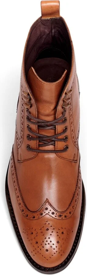 Anthony Veer Men's Grant Wingtip Leather Dress Boot - Image 8
