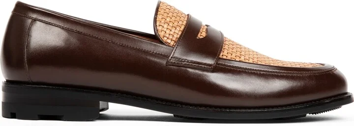 Anthony Veer Men's Mercer Slip On Leather Penny Loafers - Image 2