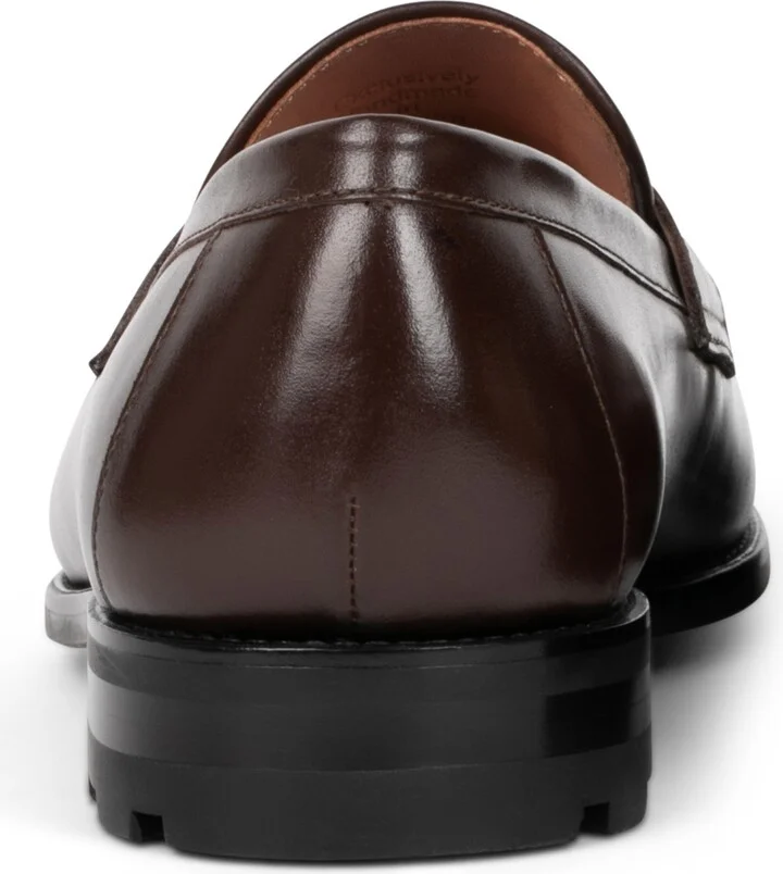 Anthony Veer Men's Mercer Slip On Leather Penny Loafers - Image 5