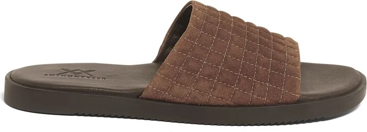 Anthony Veer Men's Miami Suede Comfort Slip On Slides - Image 2
