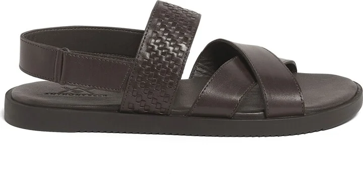 Anthony Veer Men's Mumbai Cross Strap Comfort Sandals - Image 2