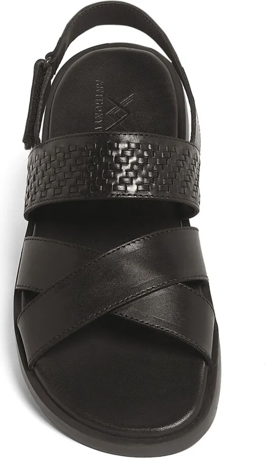 Anthony Veer Men's Mumbai Cross Strap Comfort Sandals - Image 8
