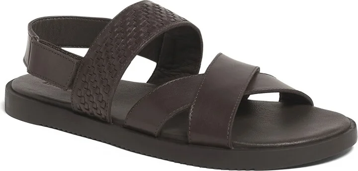 Anthony Veer Men's Mumbai Cross Strap Comfort Sandals