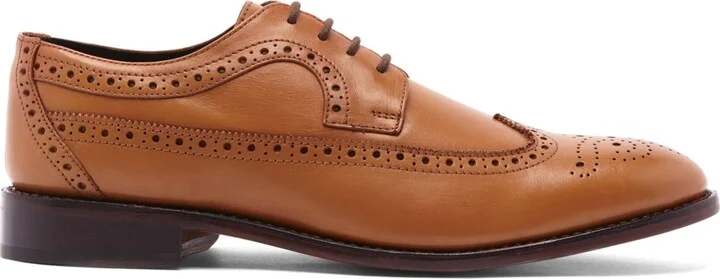 Anthony Veer Men's Regan Wingtip Leather Lace-Up Dress Shoes - Image 2
